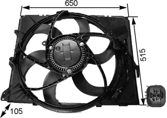 MAHLE CFF264000S Fan Motoru