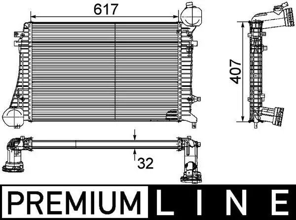 MAHLE CI162000P Turbo Radyatörü 3C0145803G