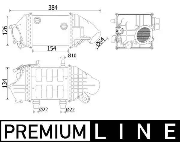 MAHLE CI226000P Turbo Radyatörü 17517843119