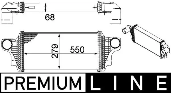 MAHLE CI239000P Turbo Radyatörü A1645000200
