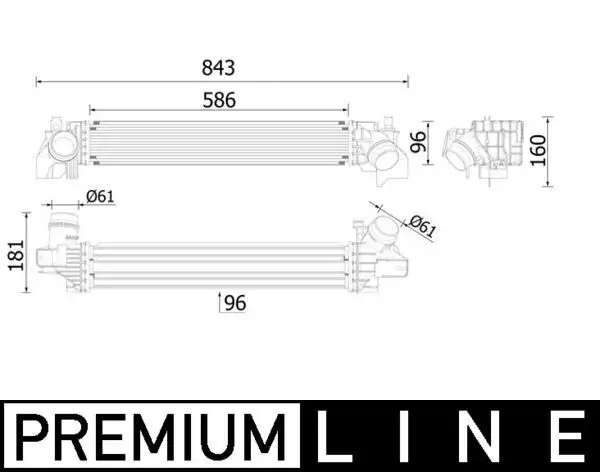 MAHLE CI614000P Turbo Radyatörü 17517617597