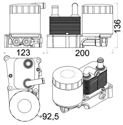 MAHLE CLC191000S Motor Yağ Soğutucu