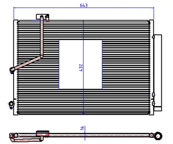 ORIS CME154016 Klima Radyatörü 2045000154