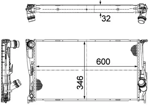 MAHLE CR1083000P Radyatör 17117788903