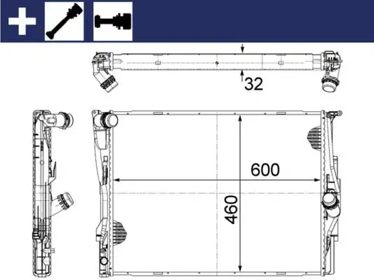 MAHLE CR1087000S Radyatör 17117553111