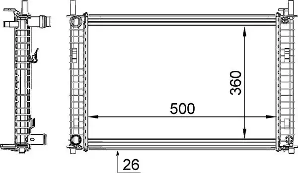 MAHLE CR1356000S Radyatör
