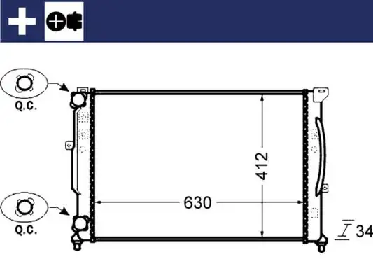 MAHLE CR1423000S Radyatör