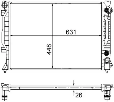 MAHLE CR1686000S Radyatör