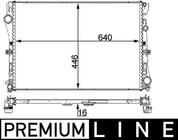MAHLE CR2100000P Radyatör A0995002203