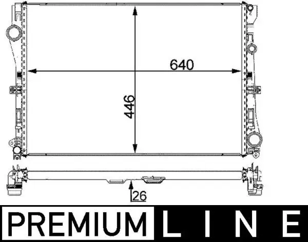 MAHLE CR2101000P Radyatör A0995007303