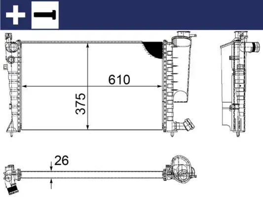 MAHLE CR2206000S Radyatör