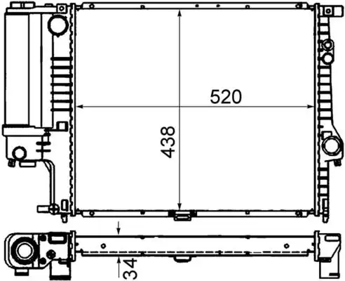 MAHLE CR244001S Radyatör 17111740696