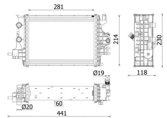 MAHLE CR2634000P Radyatör 214109135R