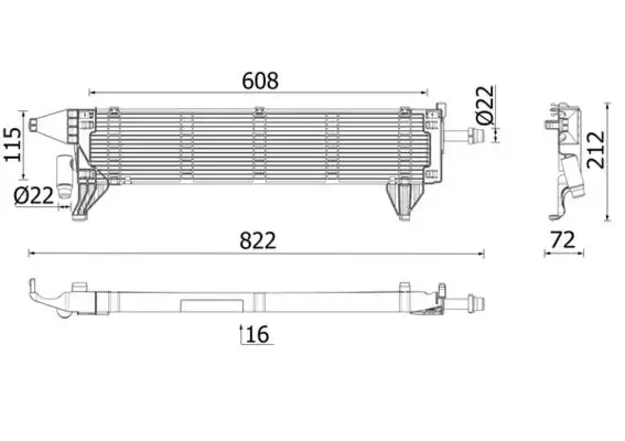 MAHLE CR2636000P Radyatör A0995001401