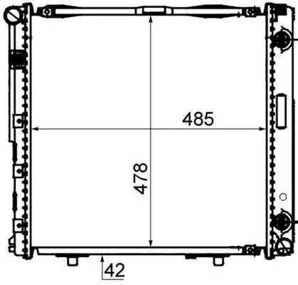 MAHLE CR292000S Radyatör A1245000203