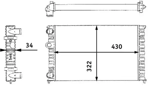 MAHLE CR364000S Radyatör