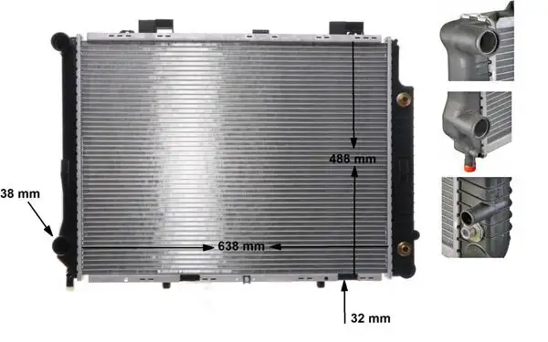 MAHLE CR634000S Radyatör A2105000903
