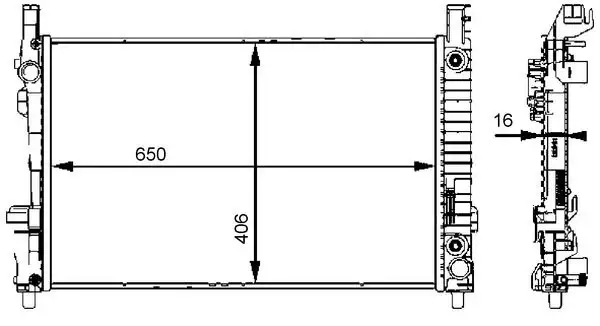 MAHLE CR661000S Radyatör A1695000703