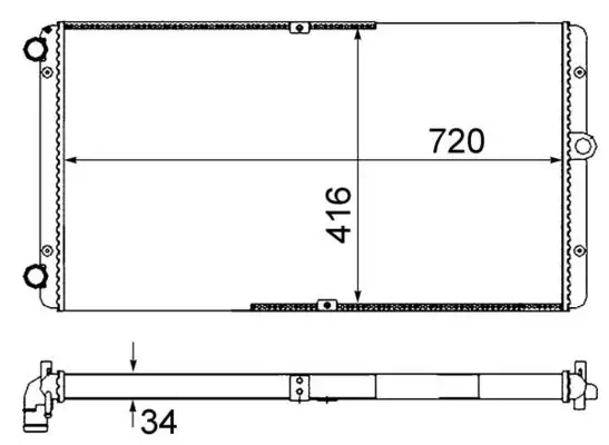 MAHLE CR829000S Radyatör 7D0121253A