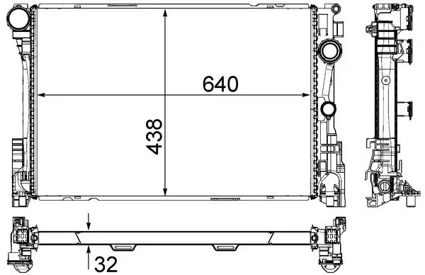 MAHLE CR83000P Radyatör A0995002603