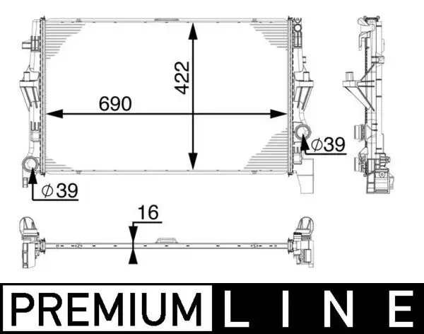 MAHLE CR902000P Radyatör A4475010201