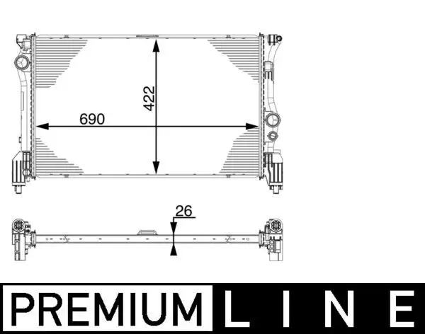 MAHLE CR931000P Radyatör A4475010001
