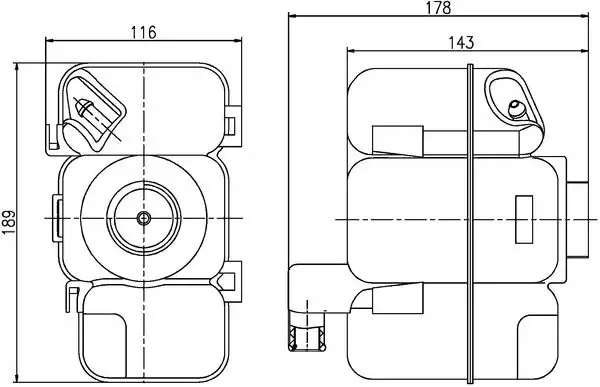 MAHLE CRT206000S Yedek Su Deposu