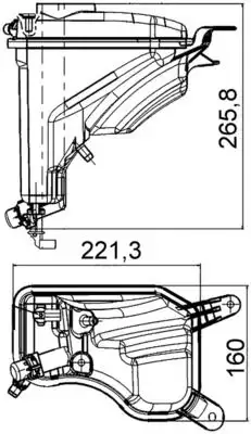 MAHLE CRT207000S Yedek Su Deposu