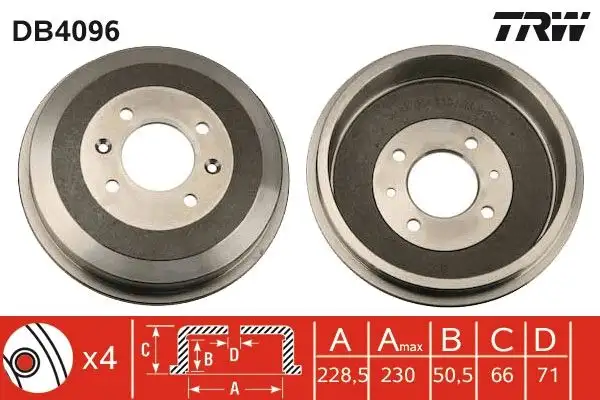 TRW DB4096 Fren Kampanası 91509908