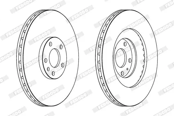 FERODO DDF1661C-1 Ön Fren Diski 8E0615301T