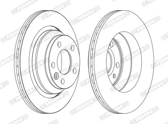 FERODO DDF1698C Arka Fren Diski 7L6615601E