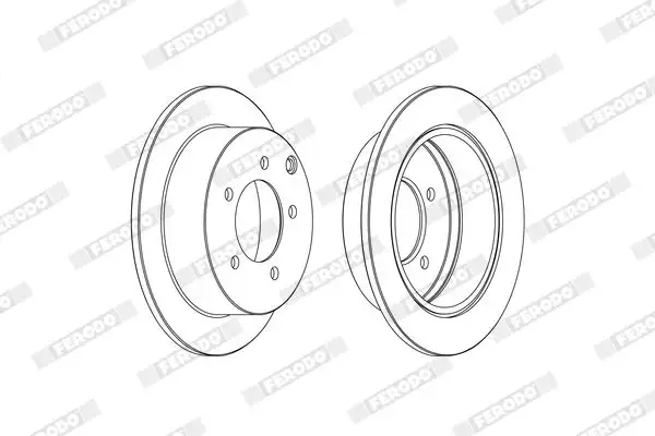 FERODO DDF1986C Arka Fren Diski 4615A194