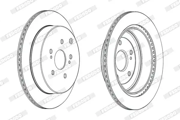 FERODO DDF2072C Arka Fren Diski 5561177K01