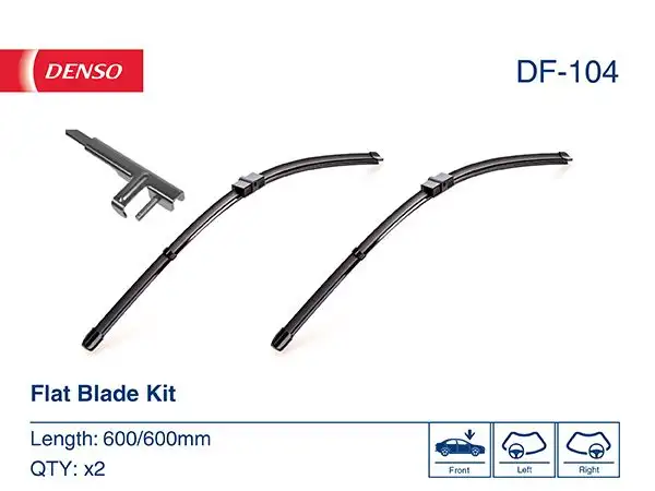 DENSO DF-104 Silecek Süpürgesi (Takım)