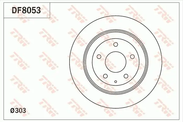 TRW DF8053 Arka Fren Diski K01126251B