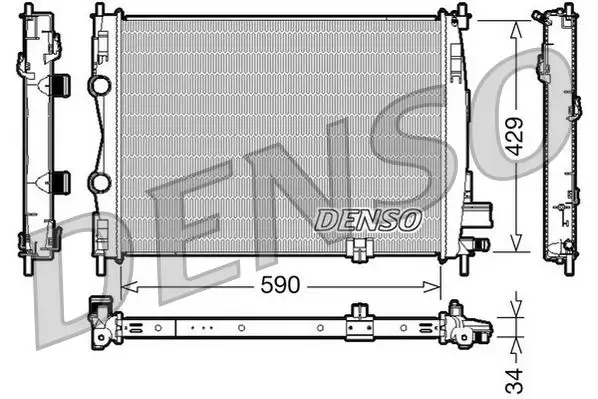 DENSO DRM46018 Radyatör