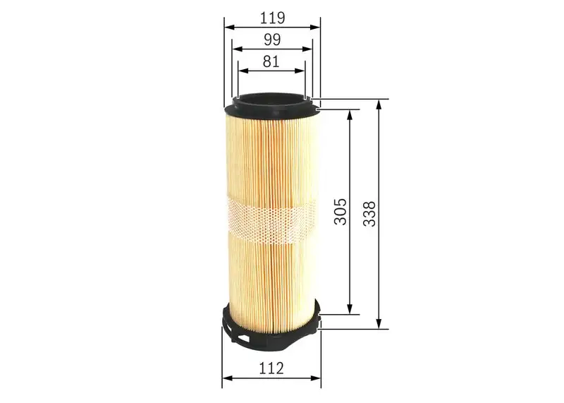 BOSCH F026400214 Hava Filtresi A6460940204