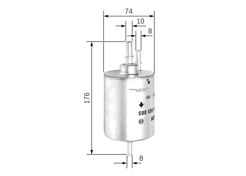 BOSCH F026403003 Yakıt Filtresi 4F0201511D