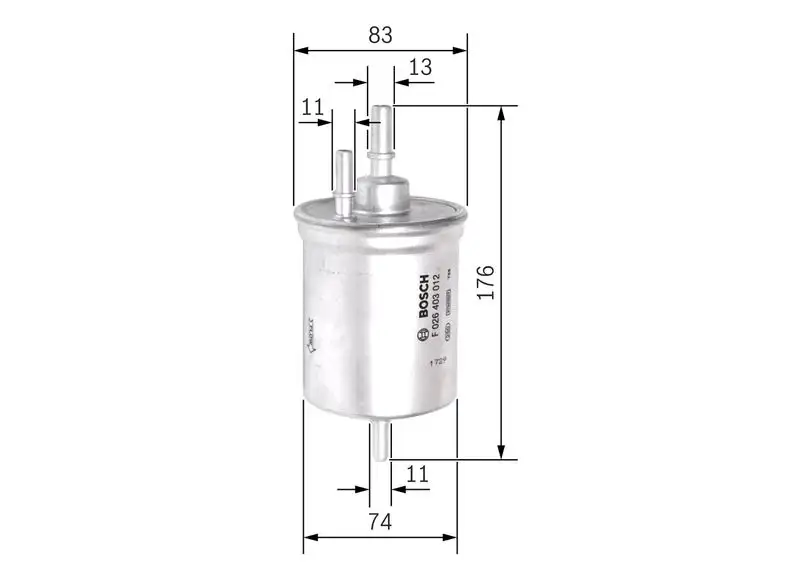 BOSCH F026403012 Yakıt Filtresi 4F0201511C