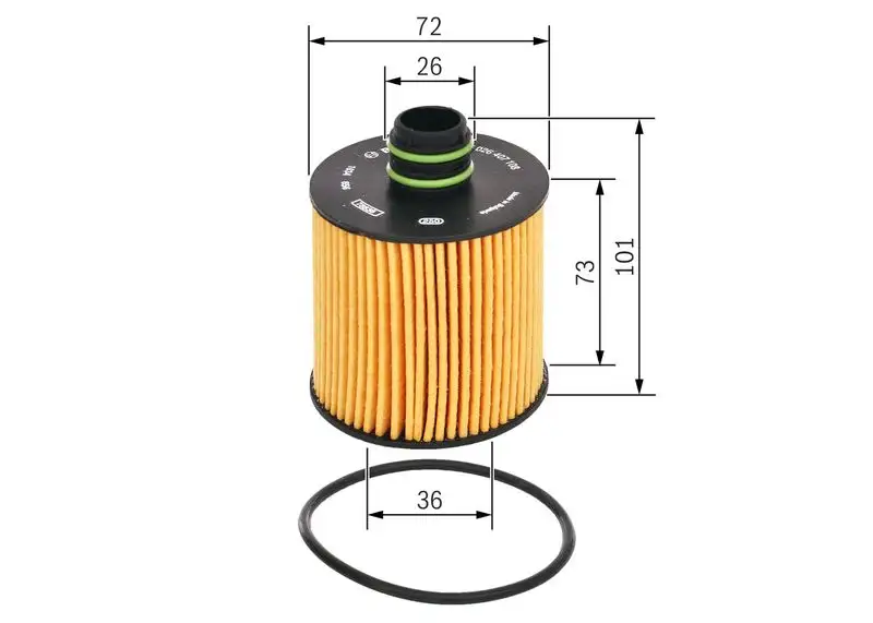 BOSCH F026407108 Yağ Filtresi