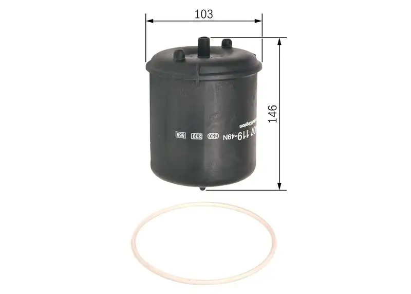 BOSCH F026407119 Yağ Filtresi
