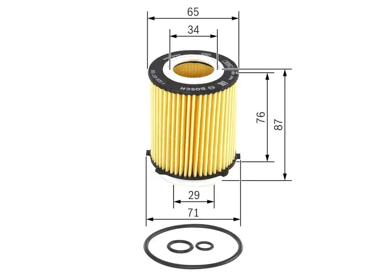 BOSCH F026407166 Yağ Filtresi