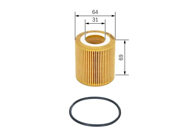 BOSCH F026407177 Yağ Filtresi