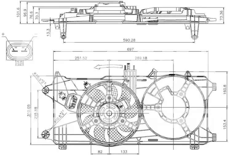 ORIS FFI116000 Fan Motoru 51755589
