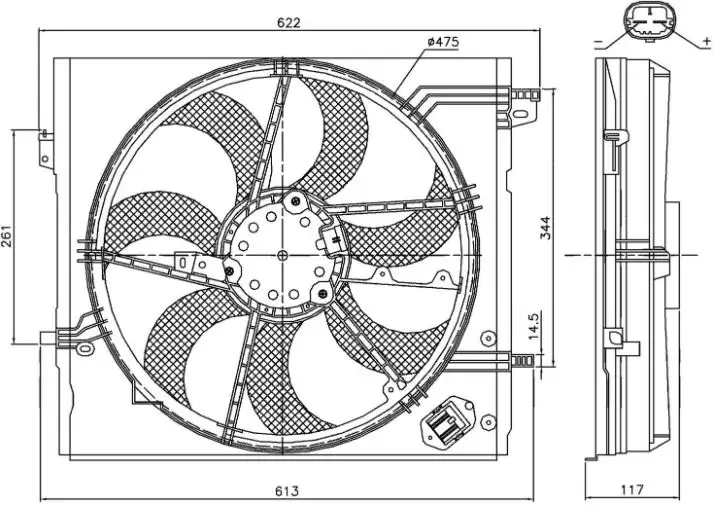 ORIS FNI022000 Fan Motoru