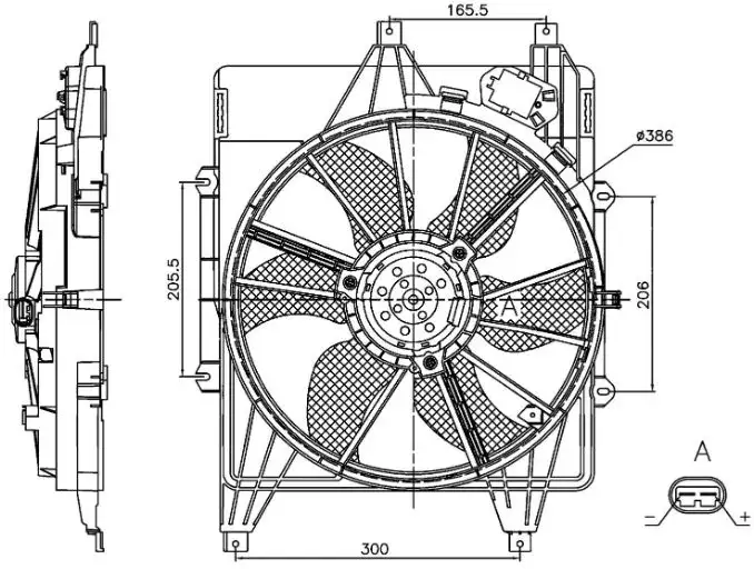 ORIS FRN04600R Fan Motoru 7701045816