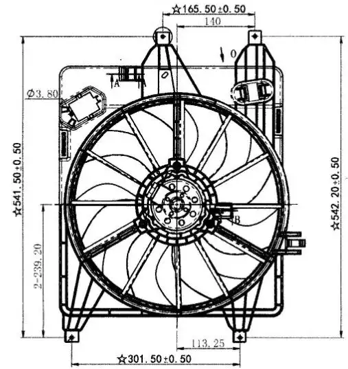 ORIS FRN05600R Fan Motoru 7701070294