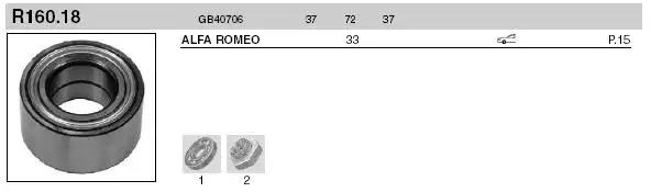 SNR GB40706R00 Ön Aks Rulmanı
