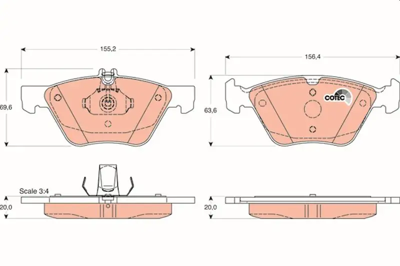 TRW GDB1215 Ön Fren Balatası