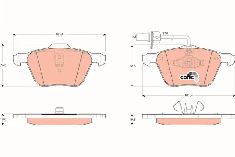 TRW GDB1460 Ön Fren Balatası